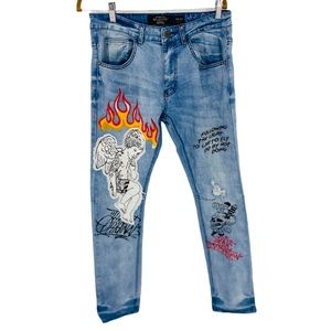 Majestic Rage of Rebellion Angel denim Jeans